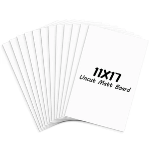 11x17 Uncut Mat Boards, 12 Pack White Picture Backing Boards Acid-free Matboards Ideal for Frames, Art Prints, Photos, DIY Crafts 11x17 Uncut Mat Boards, 12 Pack White Picture Backing Boards Acid-free Matboards Ideal for Frames, Art Prints, Photos, DIY Crafts