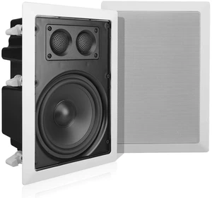 6.5" 360W Dual Tweeter In-Wall In-Ceiling Speaker - True Stereo Output from One Speaker, Long Throw Woofer, Easy Flush Mount Installation, Whole House Audio, Home Theater - PDIW67 6.5" 360W Dual Tweeter In-Wall In-Ceiling Speaker - True Stereo Output from One Speaker, Long Throw Woofer, Easy Flush Mount Installation, Whole House Audio, Home Theater - PDIW67