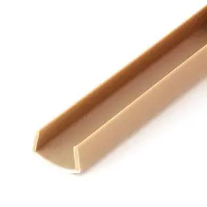 Plastics Beige 1/2'' Styrene Plastic U-Channel/C-Channel 46 Inch Lengths (Pack of 3) Plastics Beige 1/2'' Styrene Plastic U-Channel/C-Channel 46 Inch Lengths (Pack of 3)