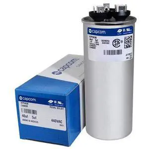 OEM Upgraded Replacement for Nordyne Intertherm Miller Round Capacitor 40/5 440 Volt 620765 | 40+5 uf, 440V OEM Upgraded Replacement for Nordyne Intertherm Miller Round Capacitor 40/5 440 Volt 620765 | 40+5 uf, 440V