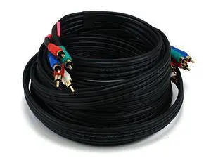 25ft 22AWG 5-RCA Component Video/Audio Coaxial Cable (RG-59/U) - Black 25ft 22AWG 5-RCA Component Video/Audio Coaxial Cable (RG-59/U) - Black