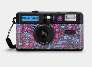 Killer Acid Official Party Camera 35mm Film Camera: Reusable Point & Shoot, Focus-Free Film Camera Killer Acid Official Party Camera 35mm Film Camera: Reusable Point & Shoot, Focus-Free Film Camera