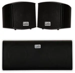 Acoustic Audio AA321B and AA35CB Indoor Speakers Home Theater 3 Speaker Set Acoustic Audio AA321B and AA35CB Indoor Speakers Home Theater 3 Speaker Set