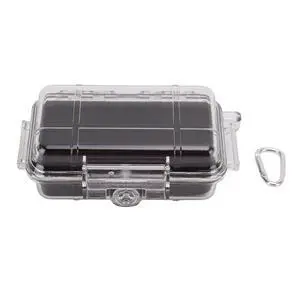 Shockproof Box, Plastic Shockproof Box with Shock Absorption Liner Outdoor Airtight Case Transparent (Small Size) Shockproof Box, Plastic Shockproof Box with Shock Absorption Liner Outdoor Airtight Case Transparent (Small Size)