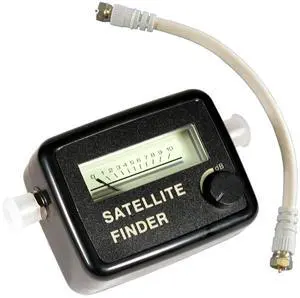 Analog Satellite Signal Finder Strength Meter with LNB to REC Connector and dB Level Control Analog Satellite Signal Finder Strength Meter with LNB to REC Connector and dB Level Control