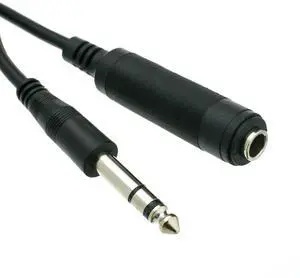1/4 Inch Stereo TRS Extension Cable, 25 feet 1/4" Stereo Male to 1/4" Stereo Female Plug for Electric Instruments (Guitar, Keyboard, Amplifier, Speakers, Synthesizers), Black 1/4 Inch Stereo TRS Extension Cable, 25 feet 1/4" Stereo Male to 1/4" Stereo Female Plug for Electric Instruments (Guitar, Keyboard, Amplifier, Speakers, Synthesizers), Black