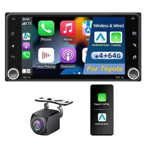 4+64G Android 14 Car Stereo Radio for Toyota Alphard 2002-2015, 7'' Touch Screen Radio with Carplay Android Auto GPS SWC Bluetooth WiFi FM RDS DSP Mirror Link Split Screen MIC Backup Camera 4+64G Android 14 Car Stereo Radio for Toyota Alphard 2002-2015, 7'' Touch Screen Radio with Carplay Android Auto GPS SWC Bluetooth WiFi FM RDS DSP Mirror Link Split Screen MIC Backup Camera