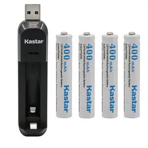 AAAA 1.2V 400mAh Battery 4 Pcs and USB Charger Replacement for MS Surface Pen Battery, Stylus Pens, Tooth Brush, Video Game Controllers, Bluetooth Headset, Monitor Battery AAAA 1.2V 400mAh Battery 4 Pcs and USB Charger Replacement for MS Surface Pen Battery, Stylus Pens, Tooth Brush, Video Game Controllers, Bluetooth Headset, Monitor Battery