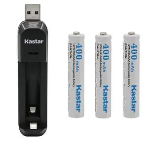 AAAA 1.2V 400mAh Battery 3 Pcs and USB Charger Replacement for MS Surface Pen Battery, Stylus Pens, Tooth Brush, Video Game Controllers, Bluetooth Headset, Monitor Battery AAAA 1.2V 400mAh Battery 3 Pcs and USB Charger Replacement for MS Surface Pen Battery, Stylus Pens, Tooth Brush, Video Game Controllers, Bluetooth Headset, Monitor Battery