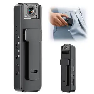 1080P HD Portable Body Worn Camera Camcorder, Lightweight Wearable Body Camera with Night Vision Loop Recording Back Clip, Suitable for Traveling, Driver, Delivery Man, Lecture Recording (1) 1080P HD Portable Body Worn Camera Camcorder, Lightweight Wearable Body Camera with Night Vision Loop Recording Back Clip, Suitable for Traveling, Driver, Delivery Man, Lecture Recording (1)