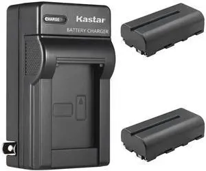 2-Pack NP-F550 / NP-F570 Battery and AC Wall Charger Replacement for iFootage Shark Slider Mini, iFootage Shark Slider Nano 2-Pack NP-F550 / NP-F570 Battery and AC Wall Charger Replacement for iFootage Shark Slider Mini, iFootage Shark Slider Nano