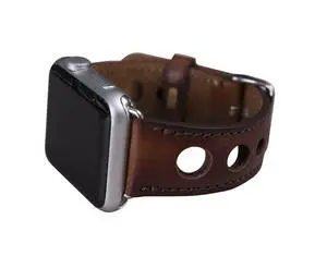 Full Grain Leather Burnished Tan Holo Band for Apple Watch Full Grain Leather Burnished Tan Holo Band for Apple Watch