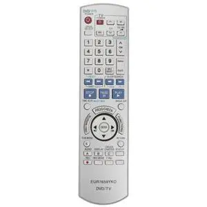 EUR7659YKO Replacement Remote Control for Panasonic DVD VCR Recorder in Living Rooms or Rooms, Size Approximately About 8 x 2 x 0.6 in, Replace Remote Replacement Models EUR7659YC0 EUR7659YKO Replacement Remote Control for Panasonic DVD VCR Recorder in Living Rooms or Rooms, Size Approximately About 8 x 2 x 0.6 in, Replace Remote Replacement Models EUR7659YC0