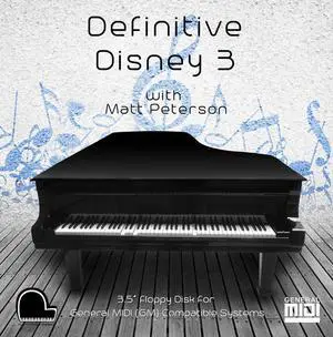 Definitive Disney 3 - General Midi Compatible Music on 3.5" DD 720k Floppy Disk for Player Piano Systems and Digital Pianos Definitive Disney 3 - General Midi Compatible Music on 3.5" DD 720k Floppy Disk for Player Piano Systems and Digital Pianos