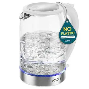 Electric Kettle, No Plastic Contact with Water, 1.7L, White Electric Kettle, No Plastic Contact with Water, 1.7L, White