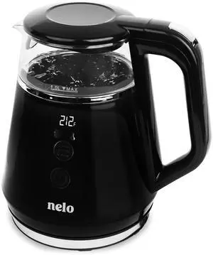 Electric Kettle with 5 Temperature Control Presets, Large Digital Temperature Display, Multi-Colored LED Indicator Lights, Black Tea Kettle & Hot Water Boiler, 360° Base, BPA-Free, 1 Liter Electric Kettle with 5 Temperature Control Presets, Large Digital Temperature Display, Multi-Colored LED Indicator Lights, Black Tea Kettle & Hot Water Boiler, 360° Base, BPA-Free, 1 Liter