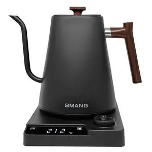 Electric Kettles, Gooseneck Electric Kettle, ±1 Temperature Control, for Pour Over Coffee and Tea, 304 Stainless Steel Inner, BPA-Free, Quick Heating Electric Kettles for Boiling Water, 1L Black Electric Kettles, Gooseneck Electric Kettle, ±1 Temperature Control, for Pour Over Coffee and Tea, 304 Stainless Steel Inner, BPA-Free, Quick Heating Electric Kettles for Boiling Water, 1L Black