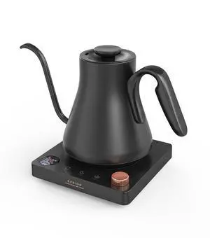 Gooseneck Electric Kettle 1°F Temperature Control,1200W,0.9L,Black Gooseneck Electric Kettle 1°F Temperature Control,1200W,0.9L,Black