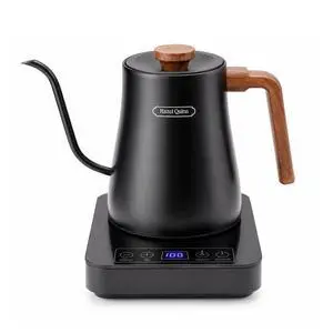 Gooseneck Electric Kettle 0.8 L, Temp Control, Keep Warm, Black Gooseneck Electric Kettle 0.8 L, Temp Control, Keep Warm, Black