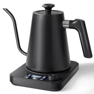 Gooseneck Electric Kettle, ±1°F Temperature Control Electric Kettle, 1.0L 1200W Fast Heating, 24H Keep Warm, 30Min Auto Memory, Food Grade Stainless Steel, Pour Over Kettle for Coffee and Tea Gooseneck Electric Kettle, ±1°F Temperature Control Electric Kettle, 1.0L 1200W Fast Heating, 24H Keep Warm, 30Min Auto Memory, Food Grade Stainless Steel, Pour Over Kettle for Coffee and Tea
