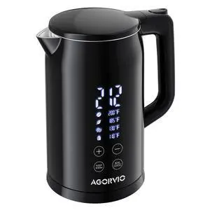 Electric Kettle, 1.7L 1500W, 5 Temp Presets, Dual Mode 8H Keep Warm, Double Wall Cool Touch, 100% Food Grade Stainless Steel Interior, Mute & Smart Memory for Tea, Coffee & Baby Formula Electric Kettle, 1.7L 1500W, 5 Temp Presets, Dual Mode 8H Keep Warm, Double Wall Cool Touch, 100% Food Grade Stainless Steel Interior, Mute & Smart Memory for Tea, Coffee & Baby Formula