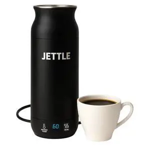 Portable Electric Kettle, 450ml Travel Water Boiler with LED, Black Portable Electric Kettle, 450ml Travel Water Boiler with LED, Black