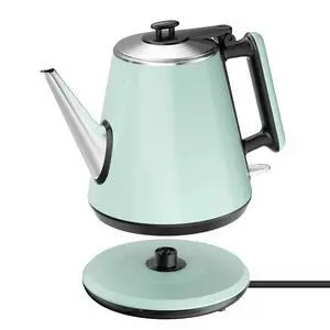 Small Gooseneck Electric Kettle 0.9L, 1000W, Pour Over, Green Small Gooseneck Electric Kettle 0.9L, 1000W, Pour Over, Green