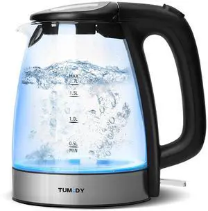 Glass Electric Kettle,1.7L Hot Water Boiler 1500W Fast Boiling with Auto-Shutoff and Boil-Dry Protection,LED Lights,Comfy Touch Handle Wide Opening Cordless Tea Heater for making Tea Coffee Glass Electric Kettle,1.7L Hot Water Boiler 1500W Fast Boiling with Auto-Shutoff and Boil-Dry Protection,LED Lights,Comfy Touch Handle Wide Opening Cordless Tea Heater for making Tea Coffee