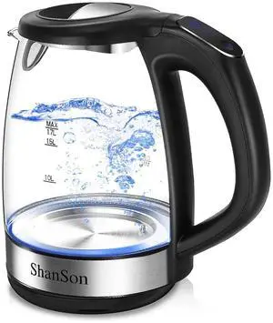 1.7L Electric Glass Kettle 1500W Temperature Control Fast Water Boiler BPA Free Auto Shut-off Protection Electric Teapot with Led Touch Screen and Two-year Quality Guarantee 1.7L Electric Glass Kettle 1500W Temperature Control Fast Water Boiler BPA Free Auto Shut-off Protection Electric Teapot with Led Touch Screen and Two-year Quality Guarantee