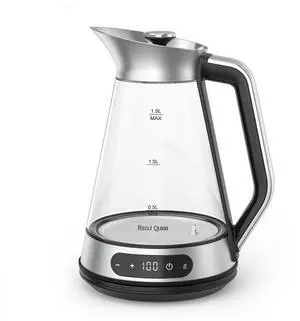 Glass & Stainless Steel Electric Kettle, 1.5 Liters Tea Kettle Glass & Stainless Steel Electric Kettle, 1.5 Liters Tea Kettle