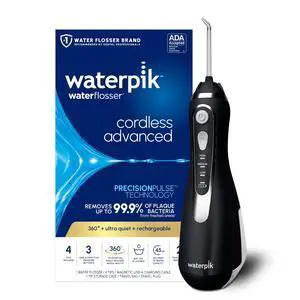 Cordless Advanced Portable Water Flosser, Rechargeable, Black Cordless Advanced Portable Water Flosser, Rechargeable, Black