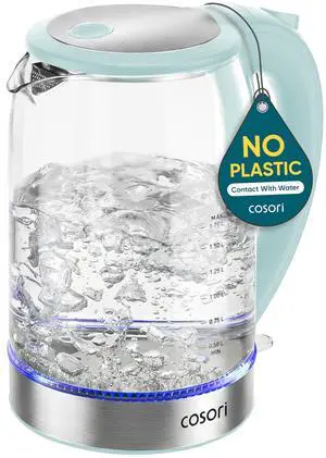 Electric Kettle, No Plastic Contact with Water, 1.7L, Green Electric Kettle, No Plastic Contact with Water, 1.7L, Green