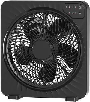 13" Box Fan with 3 Speeds, 5 Blades, Powerful Desk Fan with Touch Control, 15h Timer, Portable Quiet Table Fan for Bedroom Home Office 13" Box Fan with 3 Speeds, 5 Blades, Powerful Desk Fan with Touch Control, 15h Timer, Portable Quiet Table Fan for Bedroom Home Office