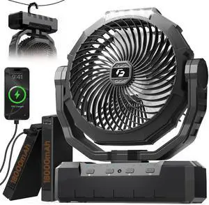 36000mAh Camping Fan, Detachable Rechargeable Portable Battery Fan 36000mAh Camping Fan, Detachable Rechargeable Portable Battery Fan