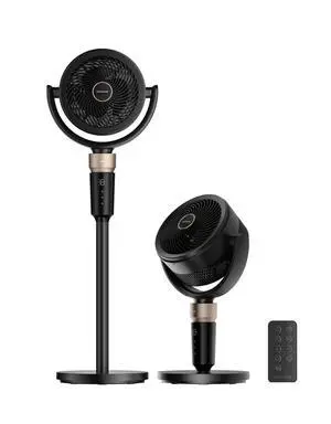 Pedestal Air Circulator Fan FC15 for Bedroom, Black Pedestal Air Circulator Fan FC15 for Bedroom, Black