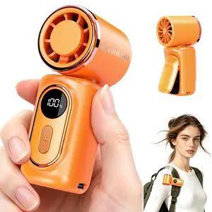 Portable Clip-On Mini Fan Handheld Turbo Fan 3000mA 14500 RPM Portable Clip-On Mini Fan Handheld Turbo Fan 3000mA 14500 RPM