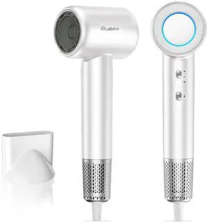 Hair Dryer,High-Speed Ionic Blow Dryer 110,000 RPM Motor,Cyber White Hair Dryer,High-Speed Ionic Blow Dryer 110,000 RPM Motor,Cyber White
