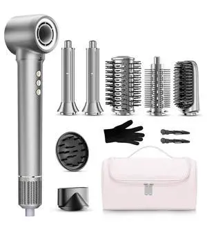 9-in-1 Hair Dryer Brush Kits, Curly Hair Dryer with Diffuser for Women 9-in-1 Hair Dryer Brush Kits, Curly Hair Dryer with Diffuser for Women