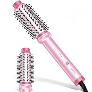 Thermal Brush Blowout, 1 1/2 inch Ceramic Heated Round Brush with Cool Airflow Styler, Hair Straightener Brush for Bouncy Hair, Straightening, Curling & Volume, 1.2 Billion Ionic, Dual Voltage Thermal Brush Blowout, 1 1/2 inch Ceramic Heated Round Brush with Cool Airflow Styler, Hair Straightener Brush for Bouncy Hair, Straightening, Curling & Volume, 1.2 Billion Ionic, Dual Voltage
