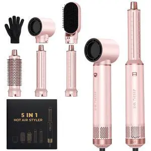 5-in-1 Hair Styler, Wrap Air Curler & Blow Dryer Brush for Women 5-in-1 Hair Styler, Wrap Air Curler & Blow Dryer Brush for Women