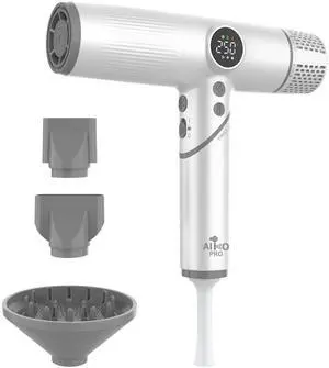 Salon Ionic Hair Dryer, 1800W High-Speed Foldable Travel Blow Dryer, Brushless Motor for Fast Drying & Frizz Control, 3 Temps & 3 Speeds, Lightweight, Portable & Quiet with 3 Magnetic Nozzles Salon Ionic Hair Dryer, 1800W High-Speed Foldable Travel Blow Dryer, Brushless Motor for Fast Drying & Frizz Control, 3 Temps & 3 Speeds, Lightweight, Portable & Quiet with 3 Magnetic Nozzles