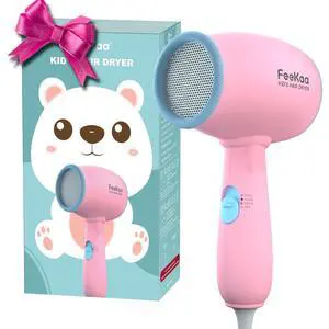 Kids Hair Dryer, Pink, 500 Watt, Lightweight, Gentle Heat, Safe for Kids, Anti-Scald Design Kids Hair Dryer, Pink, 500 Watt, Lightweight, Gentle Heat, Safe for Kids, Anti-Scald Design