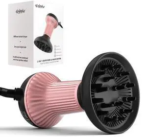 Diffuser Hair Dryer for Curly Hair, 2-in-1 Hair Dryer with Diffuser Diffuser Hair Dryer for Curly Hair, 2-in-1 Hair Dryer with Diffuser