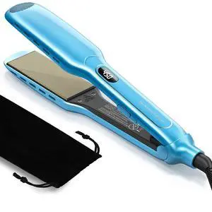 Wet to Straight Hair Straightener, 1.75 Wide Vent Sesh Flat Iron Wet to Straight Hair Straightener, 1.75 Wide Vent Sesh Flat Iron