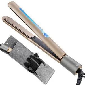 Ceramic Tourmaline Hair Straighteners LCD Flat Iron MCH 10s Fast Heating Up. 1" 3D Floating Plate Healthy Smooth Home Straightening Tools. Travel Pouch. Dual Voltage. Elegant Gift Box Ceramic Tourmaline Hair Straighteners LCD Flat Iron MCH 10s Fast Heating Up. 1" 3D Floating Plate Healthy Smooth Home Straightening Tools. Travel Pouch. Dual Voltage. Elegant Gift Box