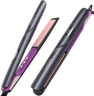 Flat Iron Hair Straightener 1 inch, Ceramic Ionic, Dual Voltage Flat Iron Hair Straightener 1 inch, Ceramic Ionic, Dual Voltage