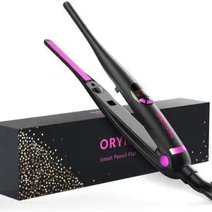Small Flat Irons for Short Hair, 5s Ultra Fast Heat Up Pencil Flat Iron, Negative Ions Mini Flat Iron for Edges, 3/10'' Travel Mini Hair Straightener with Digital Temp Control, Easy to Use Small Flat Irons for Short Hair, 5s Ultra Fast Heat Up Pencil Flat Iron, Negative Ions Mini Flat Iron for Edges, 3/10'' Travel Mini Hair Straightener with Digital Temp Control, Easy to Use
