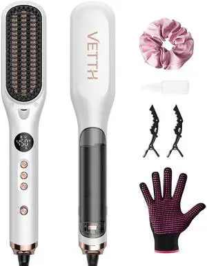 Hair Straightener Brush, Steam Straightening Brush for Women Hair Straightener Brush, Steam Straightening Brush for Women