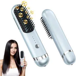 New Go Brush Pro 2026 Cordless Hair Straightener Brush, 280M Ionic, 1-Min MCH Fast Heat, 4000mAh 45-Min Runtime,TSA Mini& Travel,Auto Shut-Off,121 Teeth for Anti-Scald Frizz-Free Salon Smooth(Blue) New Go Brush Pro 2026 Cordless Hair Straightener Brush, 280M Ionic, 1-Min MCH Fast Heat, 4000mAh 45-Min Runtime,TSA Mini& Travel,Auto Shut-Off,121 Teeth for Anti-Scald Frizz-Free Salon Smooth(Blue)