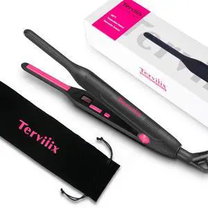 Pencil Flat Iron, 3/10 Inch Mini Hair Straightener Pencil Flat Iron, 3/10 Inch Mini Hair Straightener